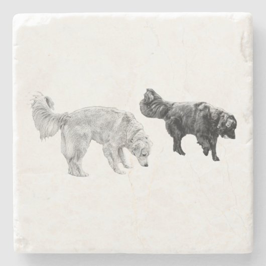 Ember Tafel, Scentwork Scene Stenen Onderzetter (Voorkant)