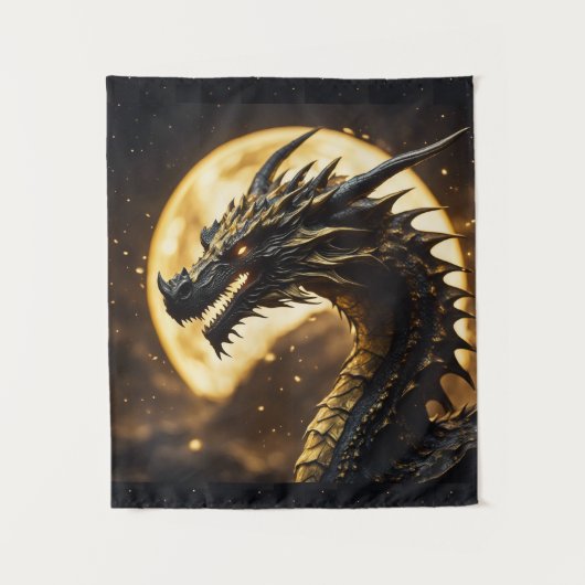 Ember The Dragon Wall Hanging Bedroom Decor Wandkleed (Voorkant)