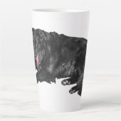 Ember-Tongue Calm voor Leafy Mornings Latte Mok (Voorkant)