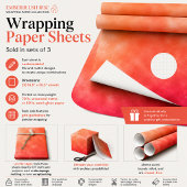 Emberblush Rise Inpakpapier Vel