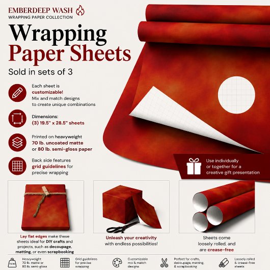 Emberdeep Wash Inpakpapier Vel