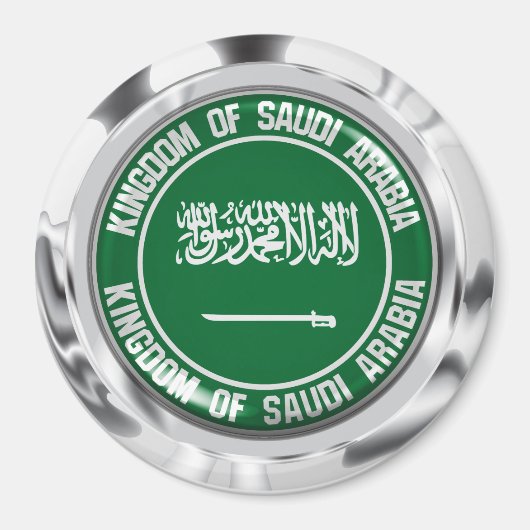Embleem bij de Ronde van Saudi-Arabië Magneet (Voorkant)