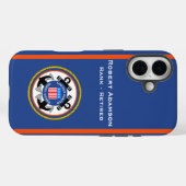 Embleem en kleuren van de kustwacht personaliseren Case-Mate iPhone case (Achterkant (horizontaal))