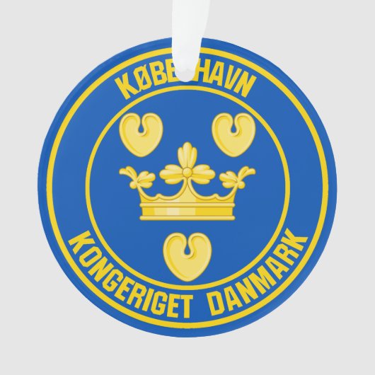 Embleem in de Kopenhagen-ronde Ornament (voorkant)