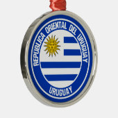 Embleem in de Uruguayronde Metalen Ornament (Rechts)