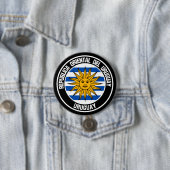 Embleem in de Uruguayronde Ronde Button 7,6 Cm (In situ)