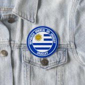 Embleem in de Uruguayronde Ronde Button 7,6 Cm (In situ)