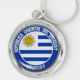 Embleem in de Uruguayronde Sleutelhanger