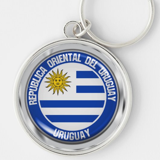 Embleem in de Uruguayronde Sleutelhanger (Voorkant)