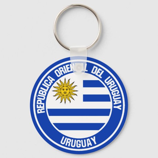 Embleem in de Uruguayronde Sleutelhanger (Voorkant)