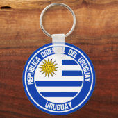 Embleem in de Uruguayronde Sleutelhanger (Voorkant)
