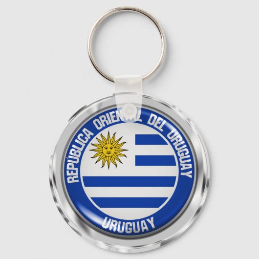Embleem in de Uruguayronde Sleutelhanger (Voorkant)