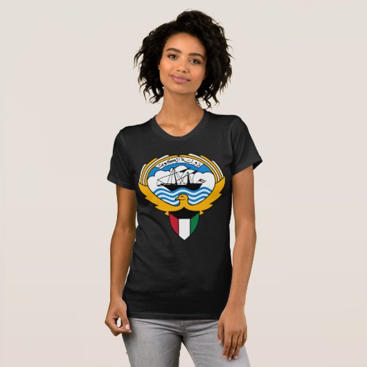 embleem kuwait t-shirt (Voorkant volledig)