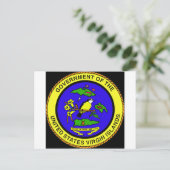 Embleem op de Amerikaanse Maagdeneilanden Briefkaart (Staand voorkant)