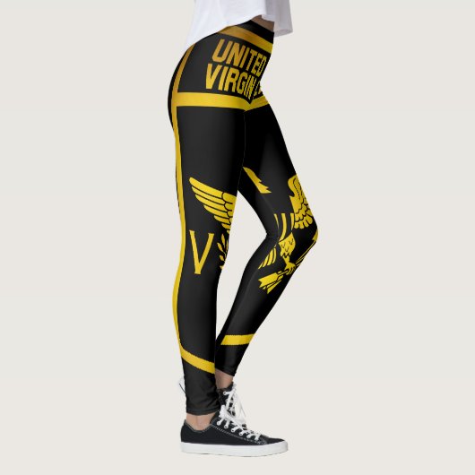Embleem op de Amerikaanse Maagdeneilanden Leggings (Rechts)