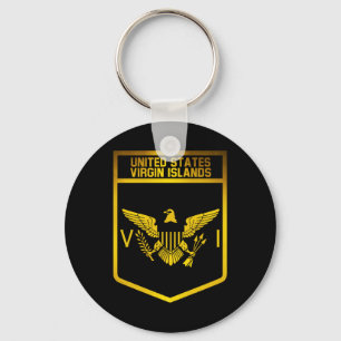 Embleem op de Amerikaanse Maagdeneilanden Sleutelhanger