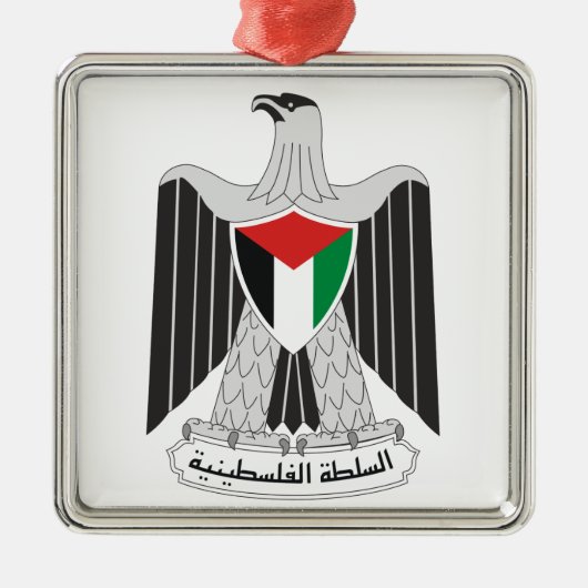 embleem palestine metalen ornament (Voorkant)