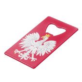embleem polen creditkaart flessenopener (Achterkant Gekanteld)