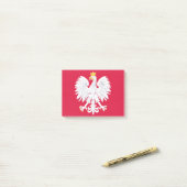 embleem polen post-it® notes (Op bureau)