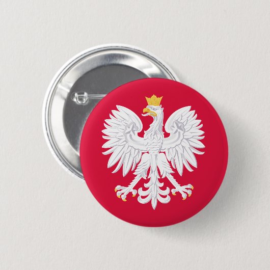 embleem polen ronde button 5,7 cm (Voorkant /achterkant)