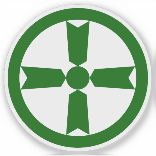 Embleem van Akita stad, Akita, Japan Sticker (Voorkant)