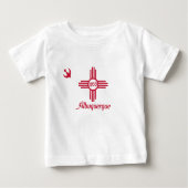 Embleem van Albuquerque, New Mexico Baby T-Shirt (Voorkant)