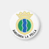 Embleem van Andorra la Vella Magneet (Voorkant)