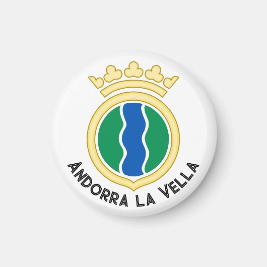 Embleem van Andorra la Vella Magneet (Voorkant)