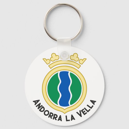 Embleem van Andorra la Vella Sleutelhanger (Voorkant)