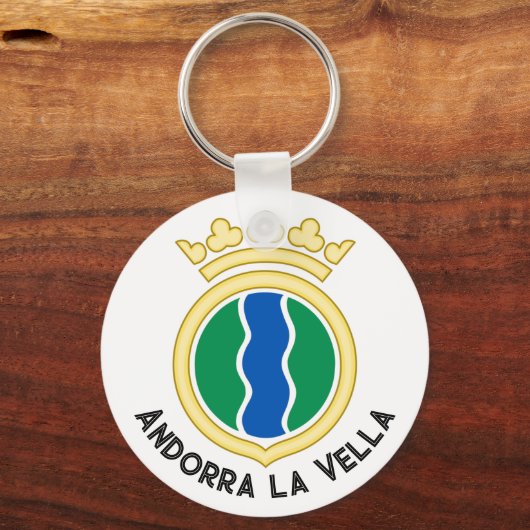 Embleem van Andorra la Vella Sleutelhanger (Voorkant)