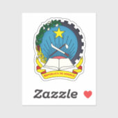 Embleem van Angola Klassieke Ronde Sticker (Vel)