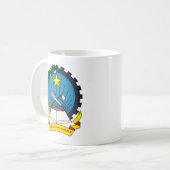 Embleem van Angola Koffiemok (Voorkant links)