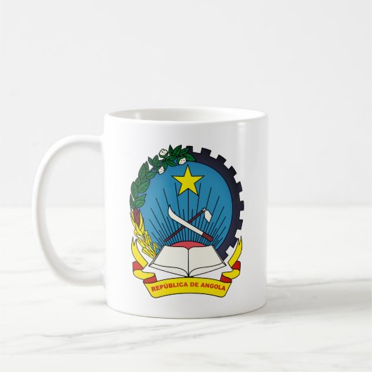 Embleem van Angola Koffiemok (Links)
