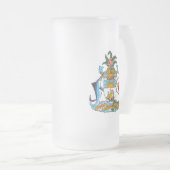 embleem van bahamas matglas bierpul (Voorkant rechts)