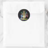 embleem van bahamas ronde sticker (Tas)