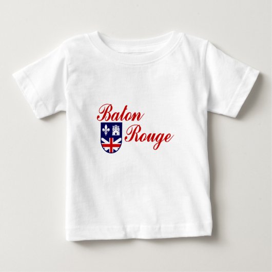 Embleem van Baton Rouge, Louisiana Baby T-Shirt (Voorkant)