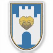 Embleem van Berat, Albanië Sticker (Voorkant)