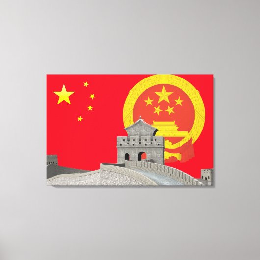 Embleem van China Canvas Afdruk (Voorkant)