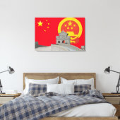 Embleem van China Canvas Afdruk (Insitu (Slaapkamer))