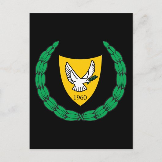 embleem van cyprus briefkaart (Voorkant)