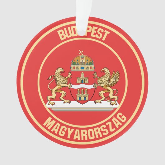Embleem van de Boedapest-ronde Ornament (voorkant)