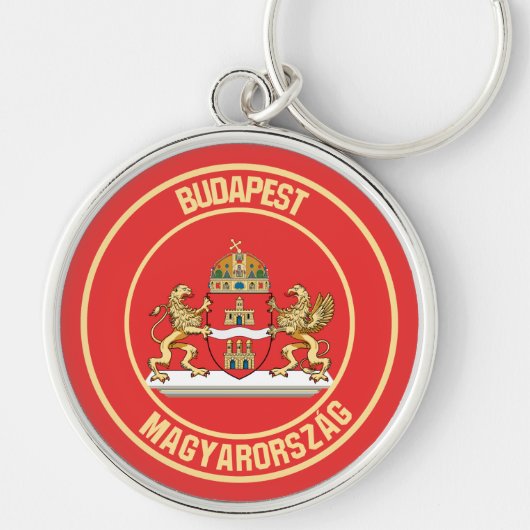Embleem van de Boedapest-ronde Sleutelhanger (Voorkant)