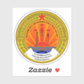 embleem van de Democratische Republiek Madagaskar Sticker (Vel)