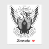 Embleem van de Democratische Republiek Soedan (196 Sticker (Vel)