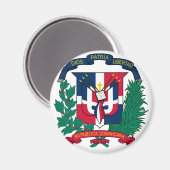 embleem van de dominicaanse republiek magneet (Voorkant / Achterkant)