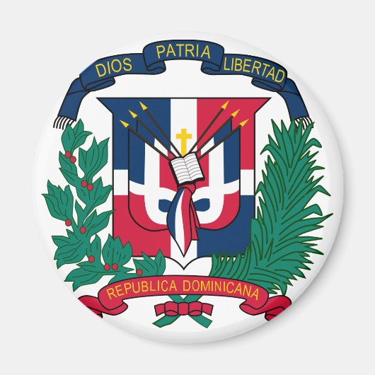 embleem van de dominicaanse republiek magneet (Voorkant)
