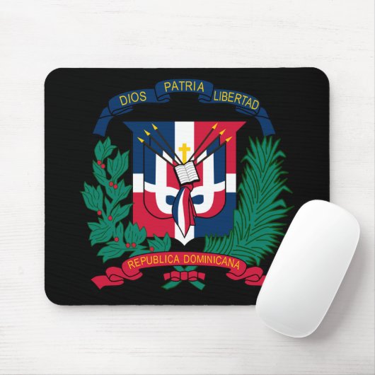 embleem van de dominicaanse republiek muismat (Met muis)