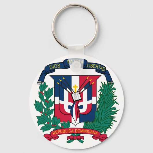 embleem van de dominicaanse republiek sleutelhanger (Voorkant)