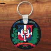 embleem van de dominicaanse republiek sleutelhanger (Voorkant)