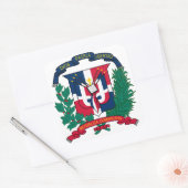 embleem van de dominicaanse republiek vierkante sticker (Envelop)